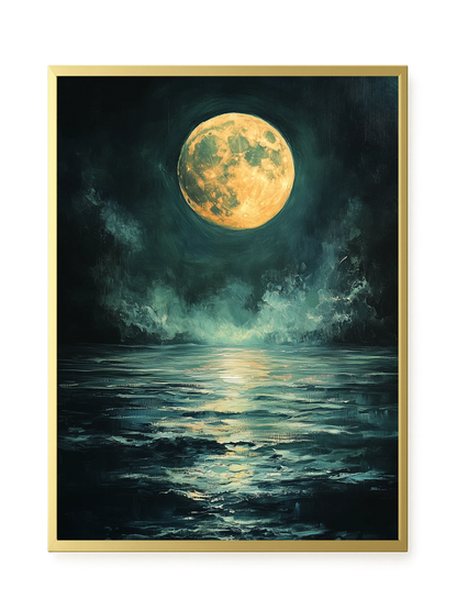 Moonlit Sea Canvas Print