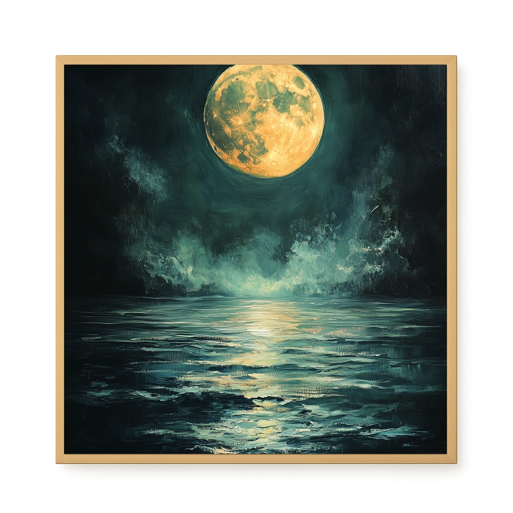 Moonlit Sea Canvas Print