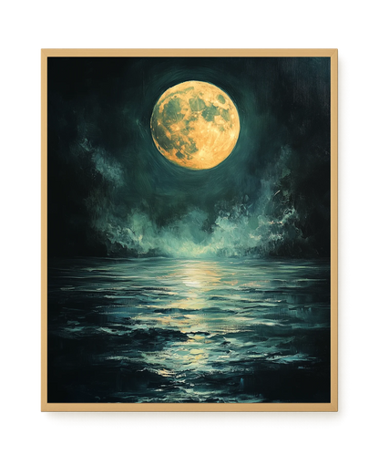 Moonlit Sea Canvas Print