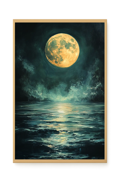 Moonlit Sea Canvas Print