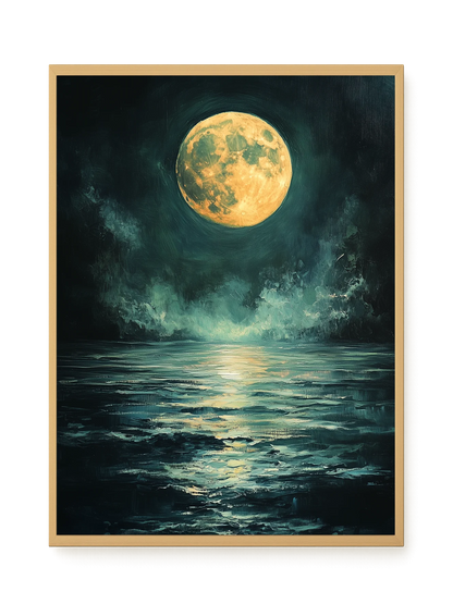 Moonlit Sea Canvas Print