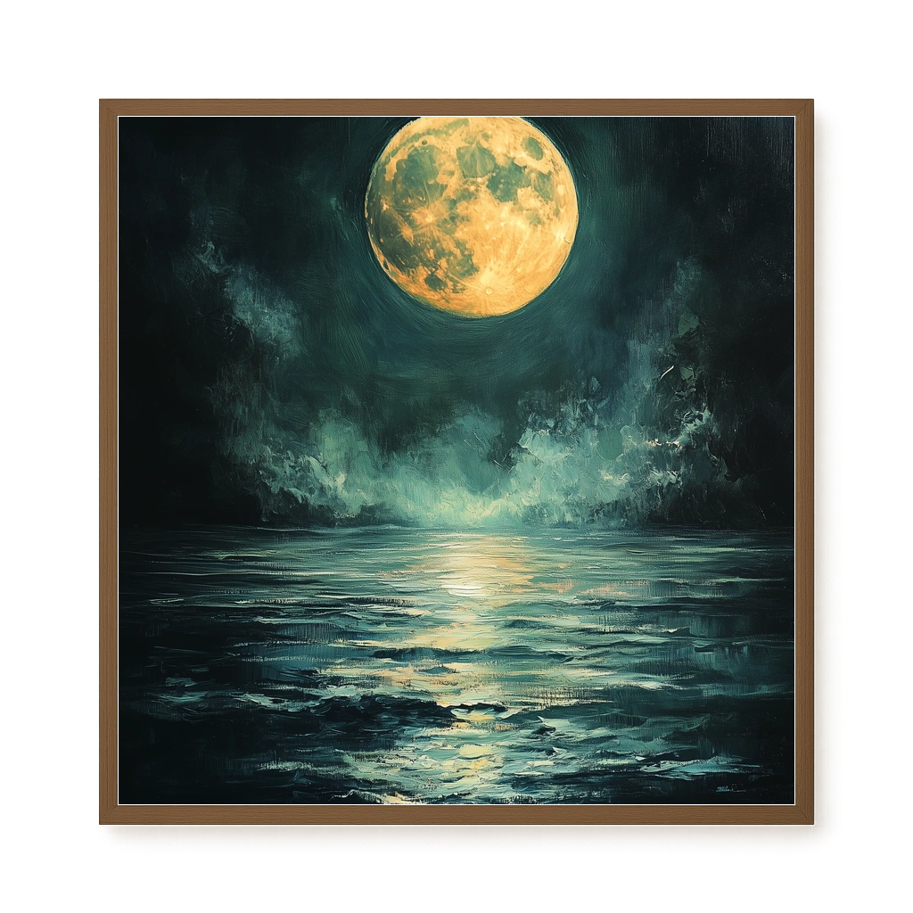 Moonlit Sea Canvas Print