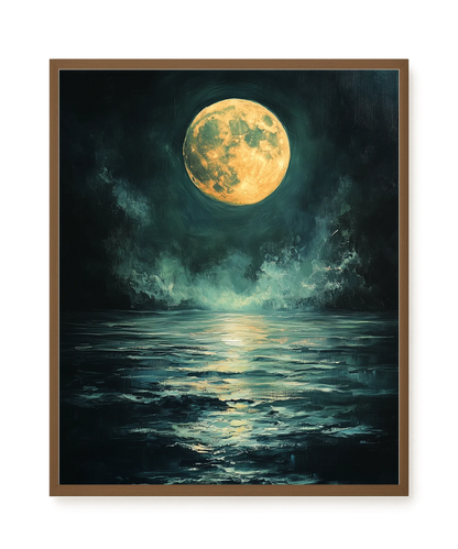 Moonlit Sea Canvas Print