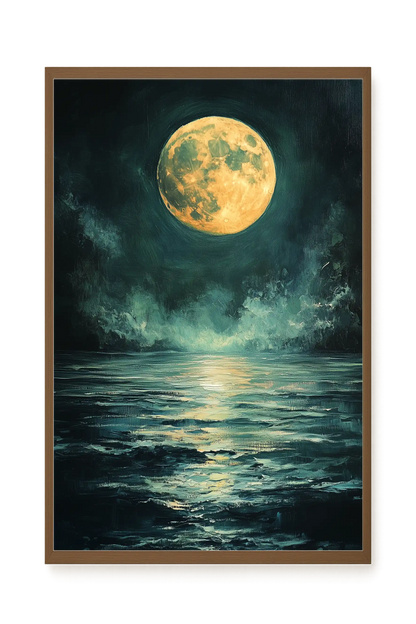 Moonlit Sea Canvas Print
