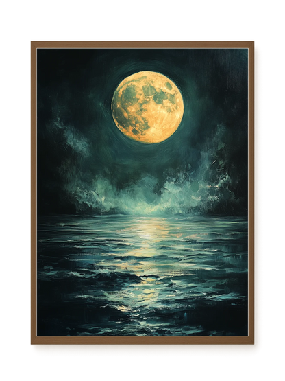Moonlit Sea Canvas Print