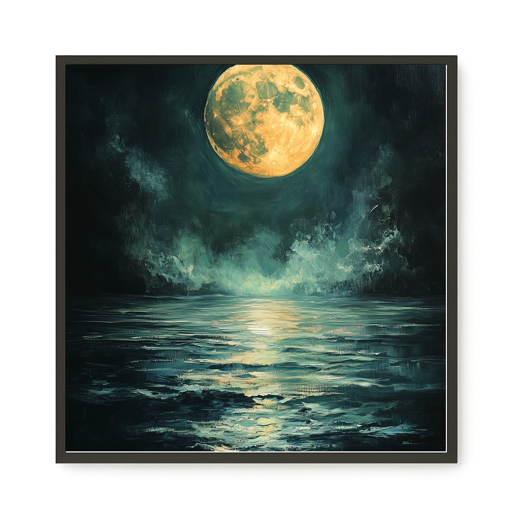 Moonlit Sea Canvas Print