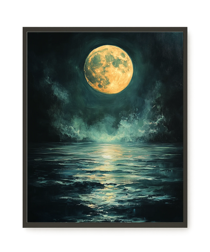 Moonlit Sea Canvas Print