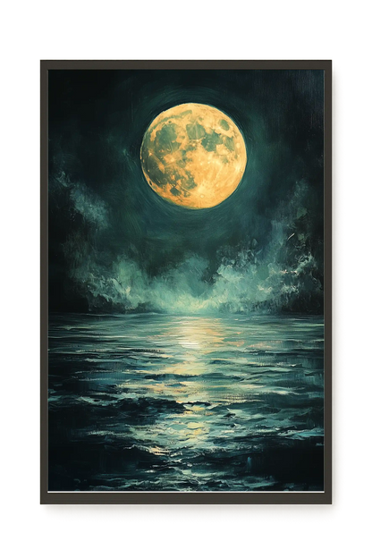 Moonlit Sea Canvas Print