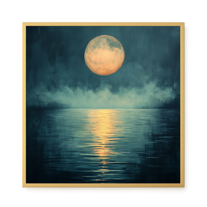 Moon Reflection Canvas Wall Art