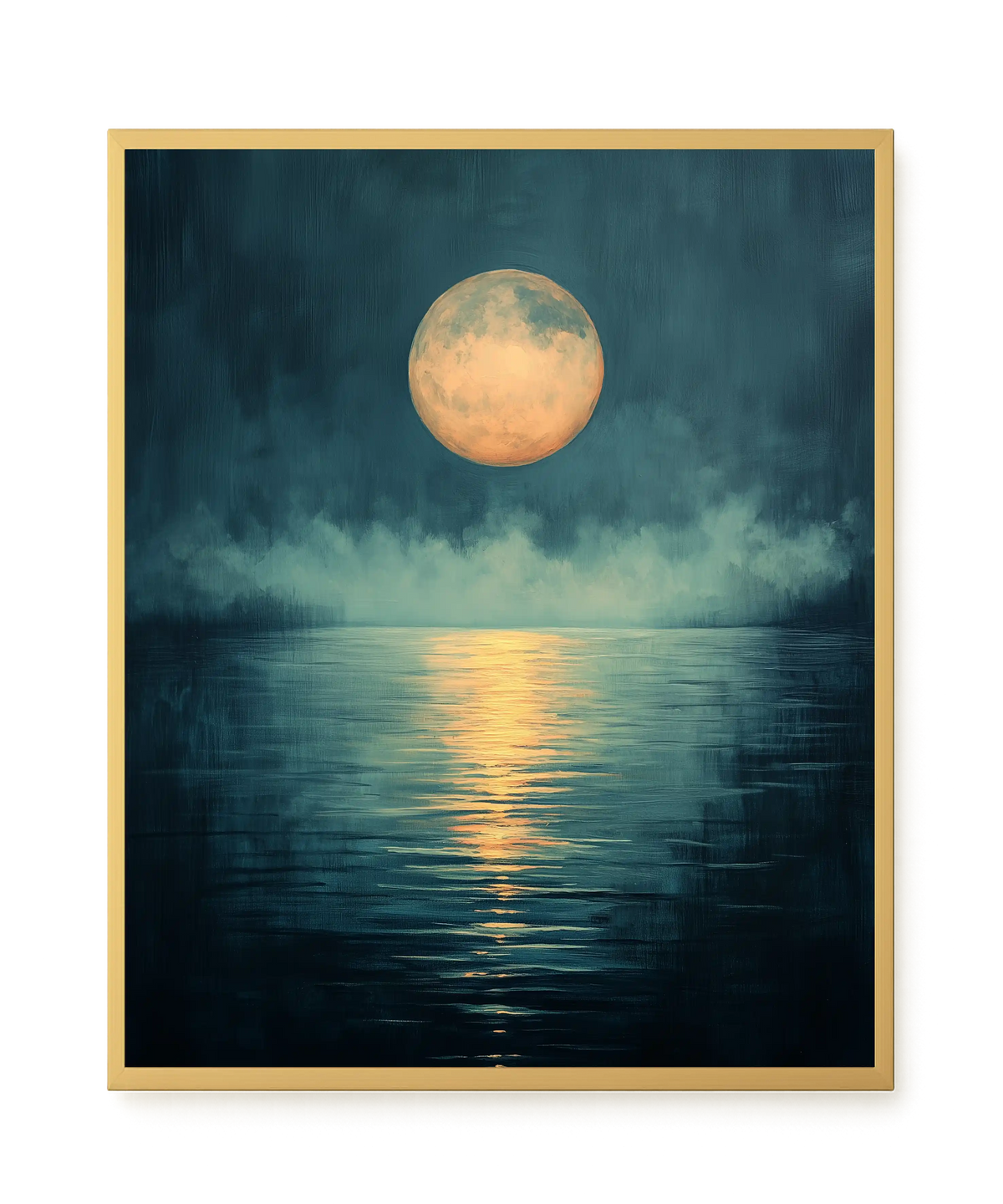 Moon Reflection Canvas Wall Art