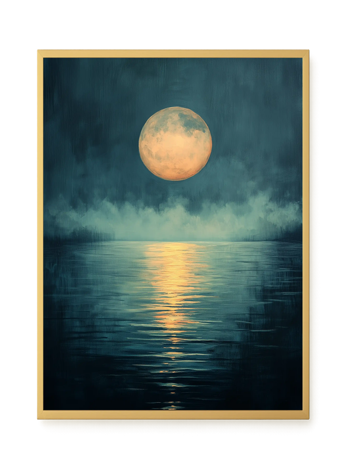 Moon Reflection Canvas Wall Art