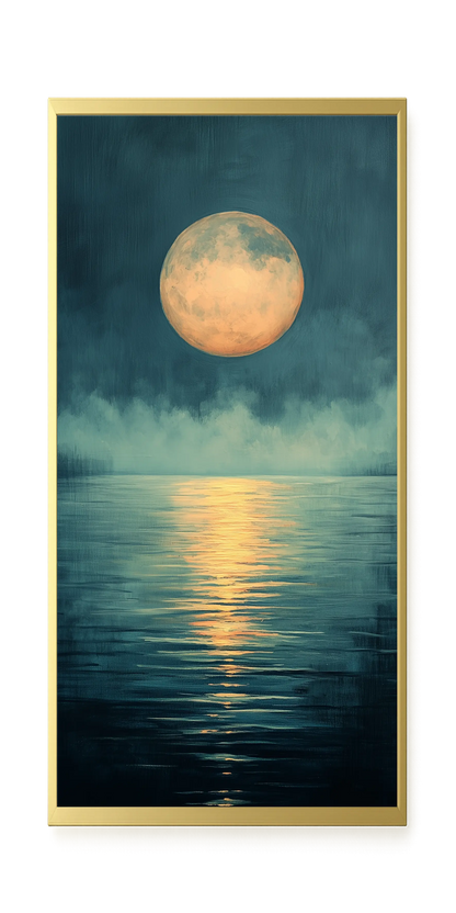 Moon Reflection Canvas Wall Art