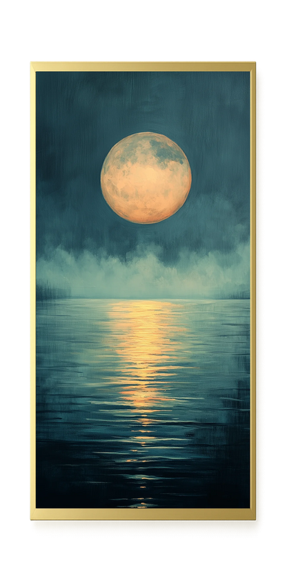 Moon Reflection Canvas Wall Art