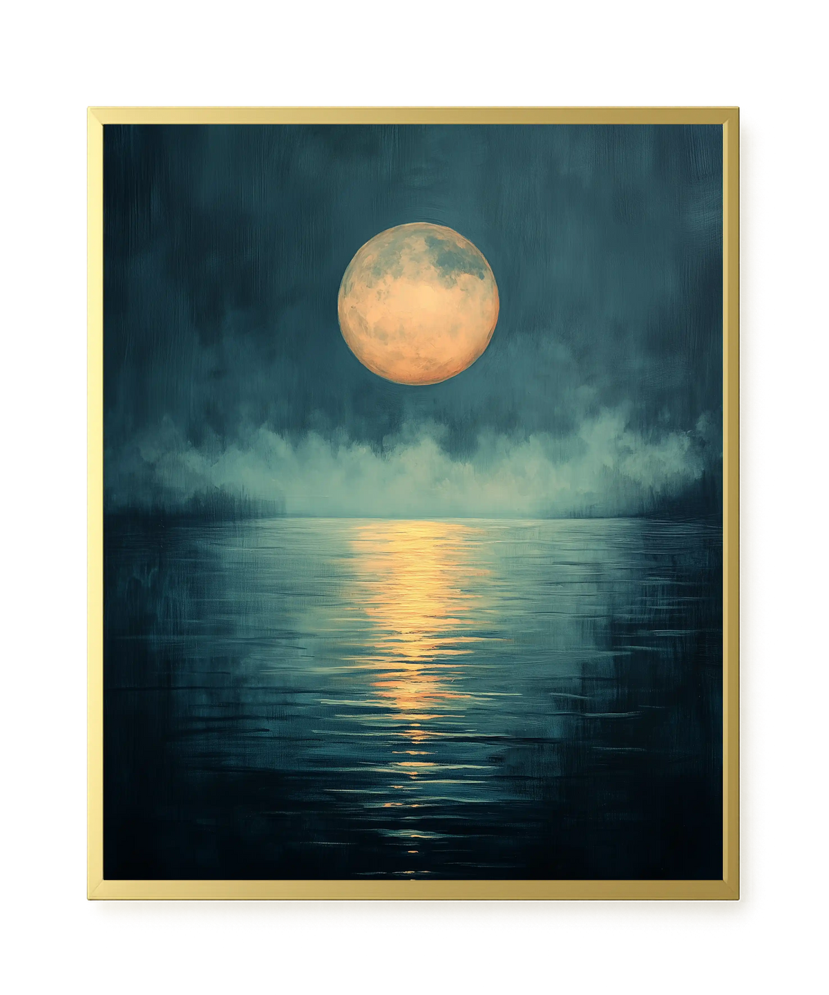 Moon Reflection Canvas Wall Art