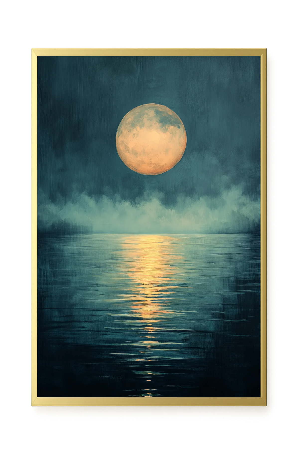 Moon Reflection Canvas Wall Art