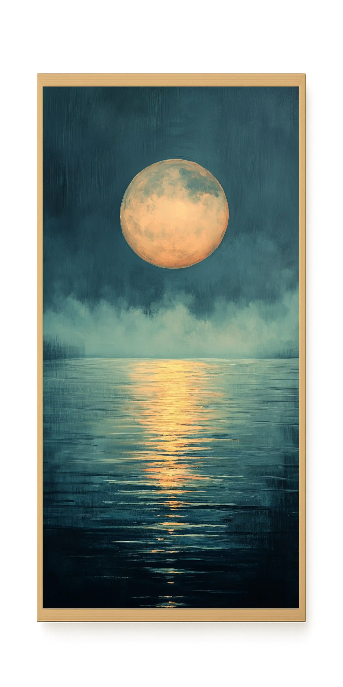 Moon Reflection Canvas Wall Art