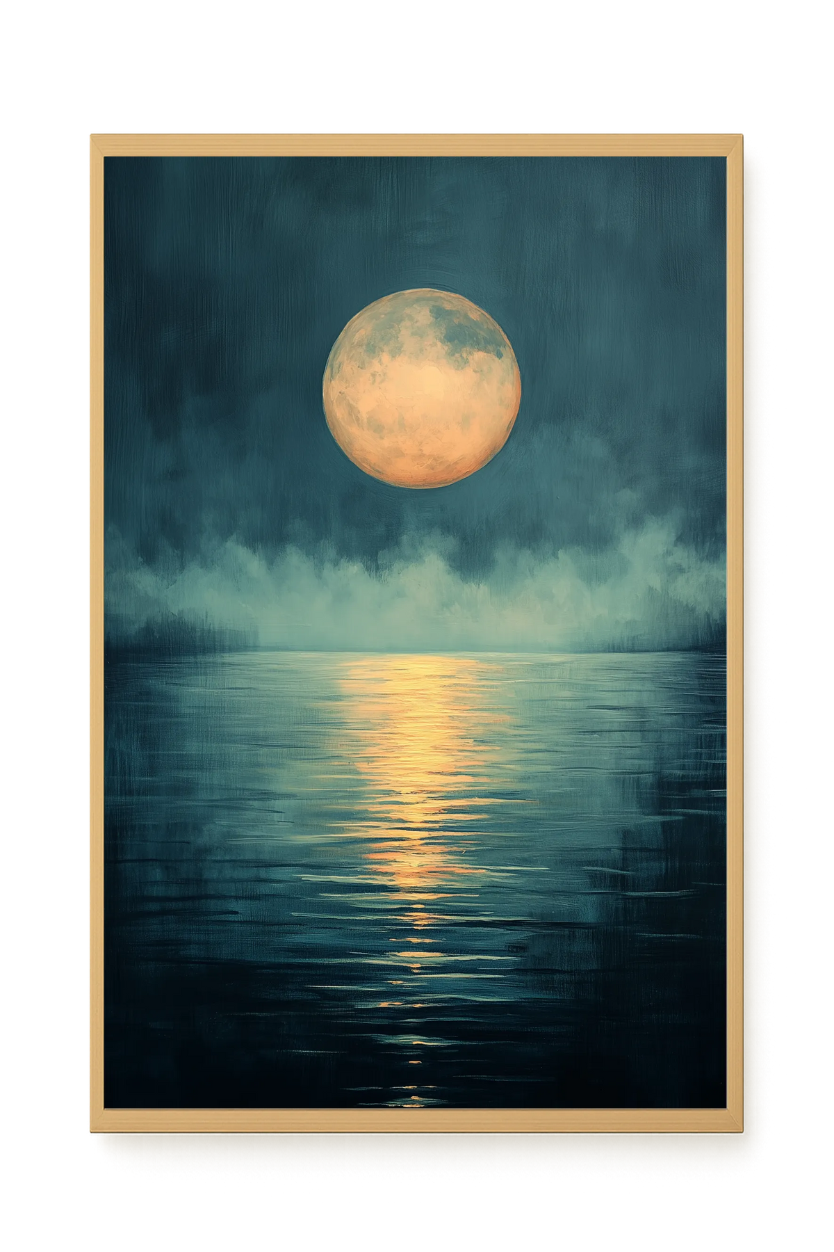 Moon Reflection Canvas Wall Art