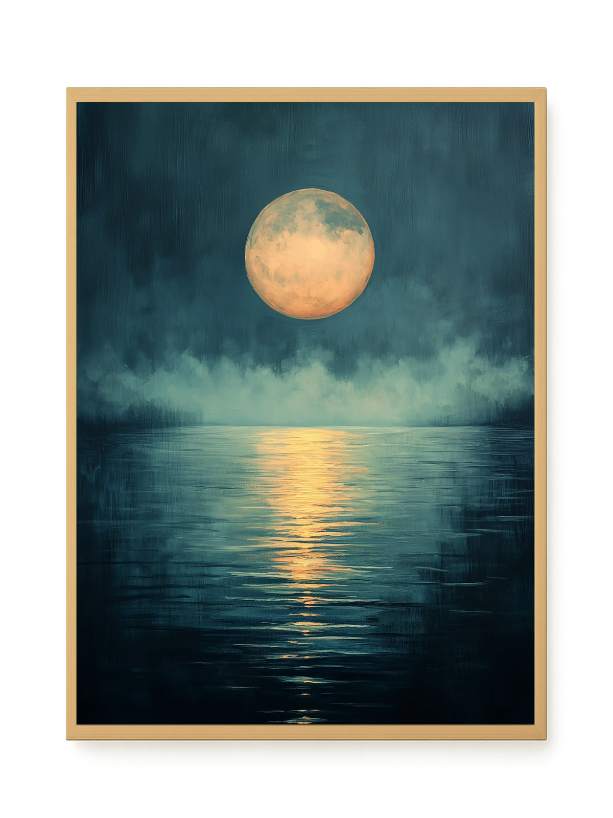 Moon Reflection Canvas Wall Art