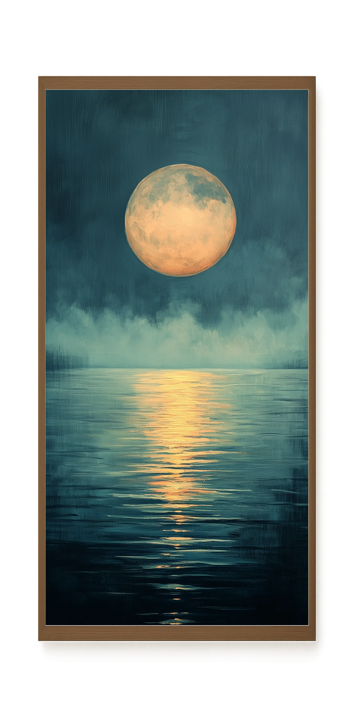 Moon Reflection Canvas Wall Art