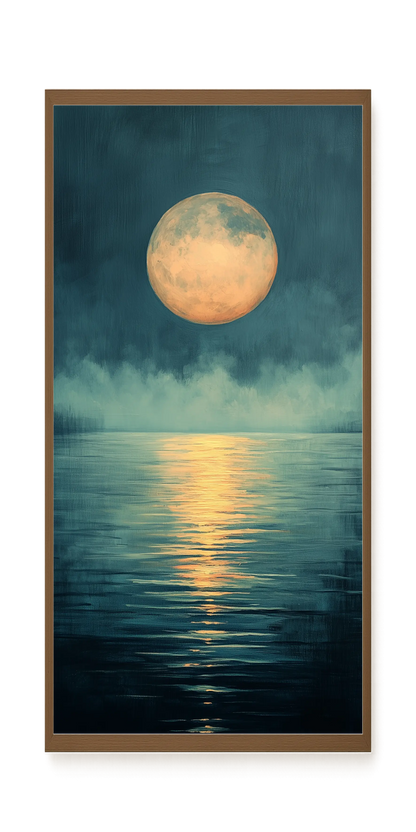 Moon Reflection Canvas Wall Art