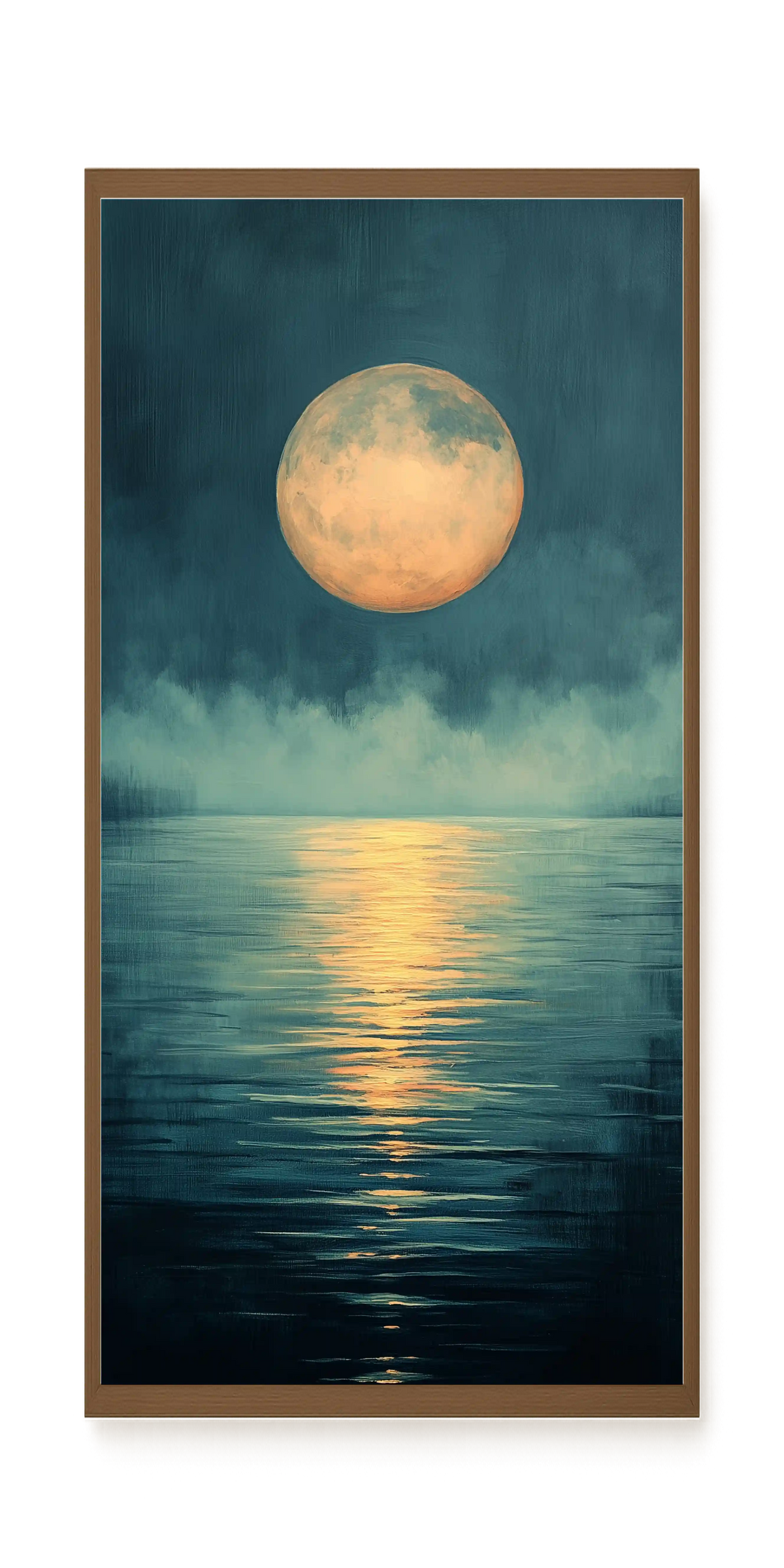 Moon Reflection Canvas Wall Art