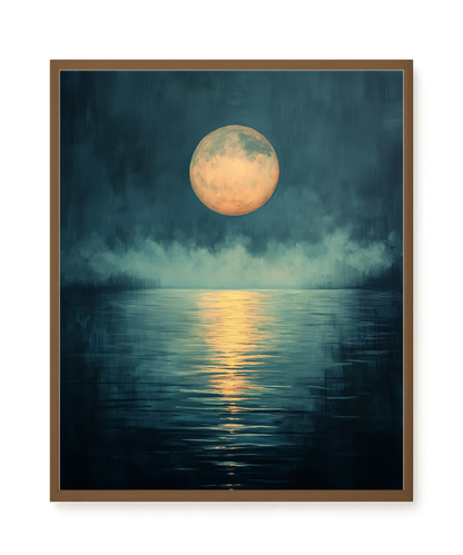 Moon Reflection Canvas Wall Art