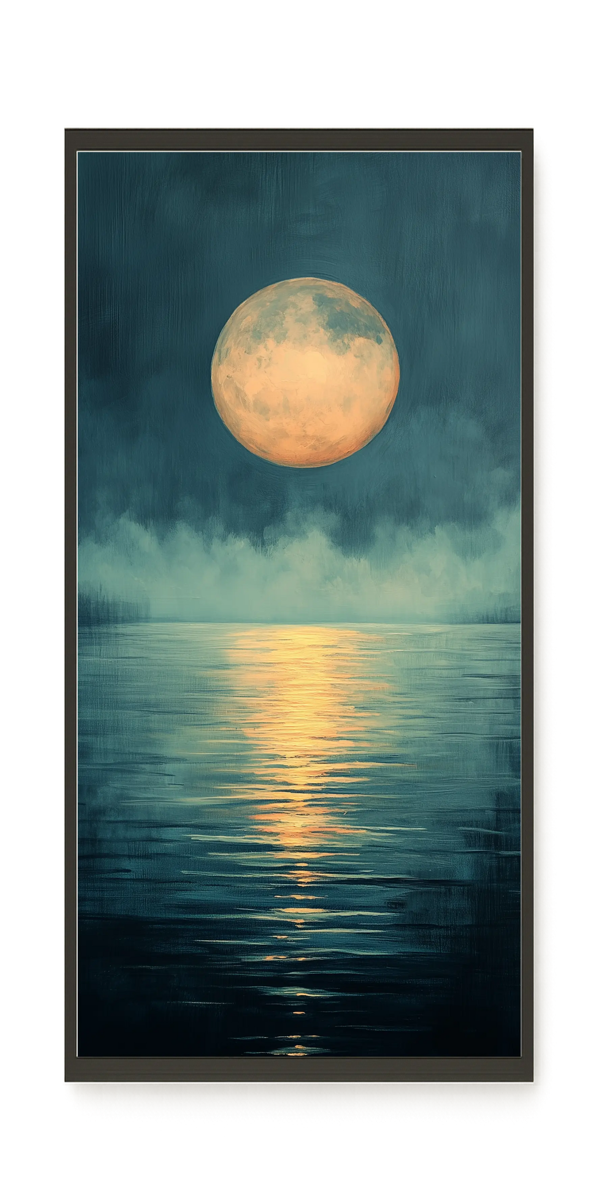Moon Reflection Canvas Wall Art