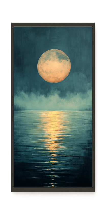 Moon Reflection Canvas Wall Art