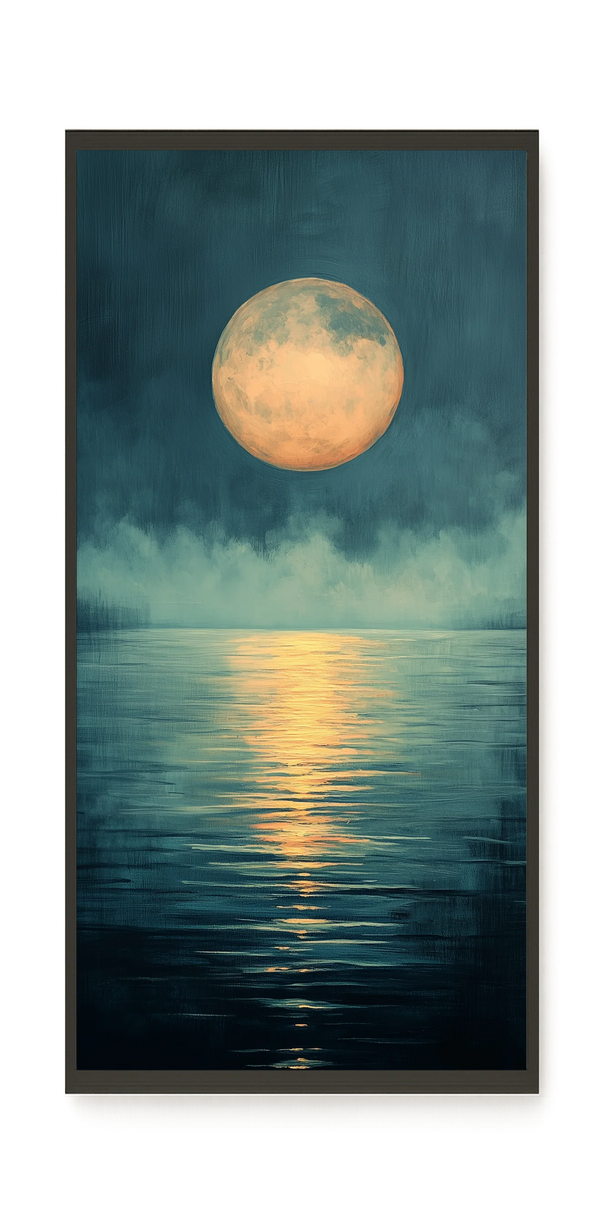 Moon Reflection Canvas Wall Art