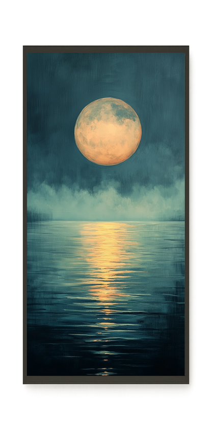 Moon Reflection Canvas Wall Art