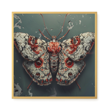 Red Moth Canvas Print
