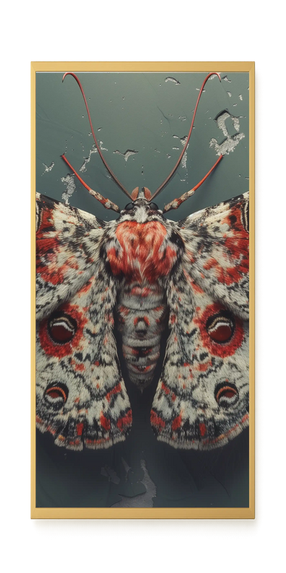Red Moth Canvas Print
