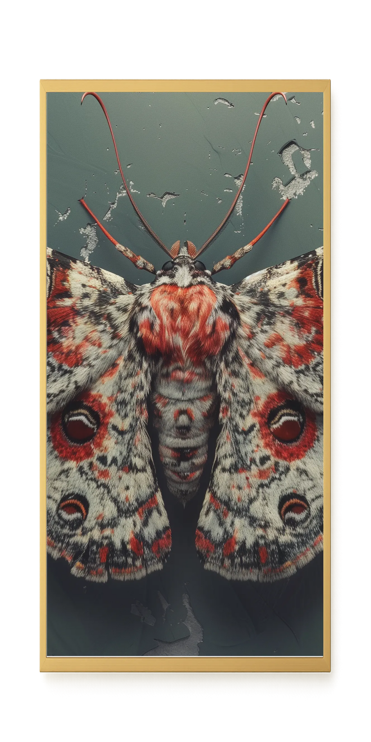 Red Moth Canvas Print