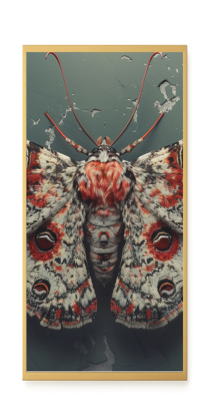 Red Moth Canvas Print