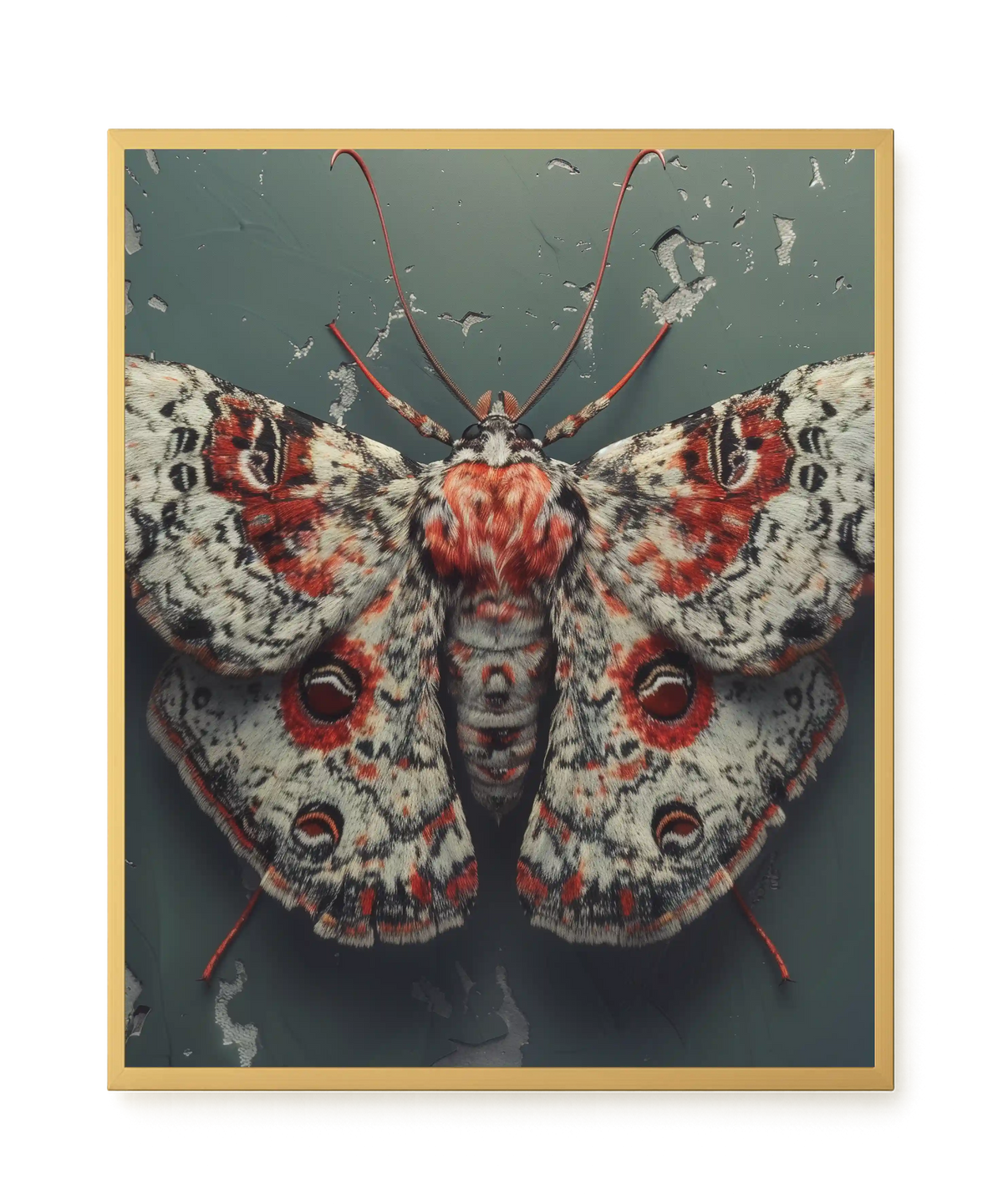 Red Moth Canvas Print