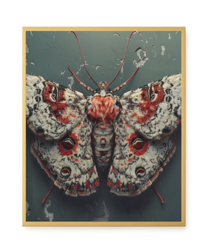 Red Moth Canvas Print