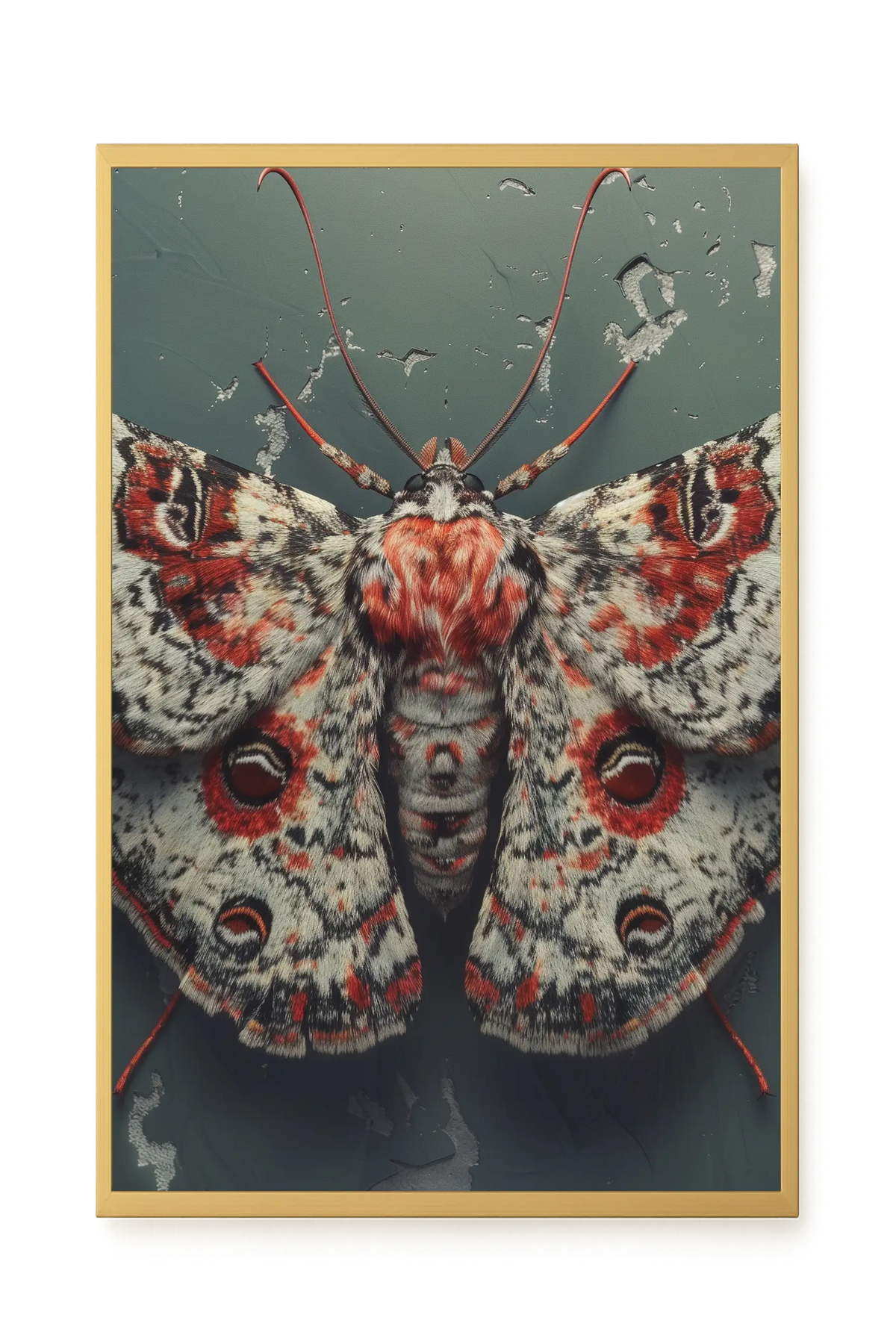 Red Moth Canvas Print