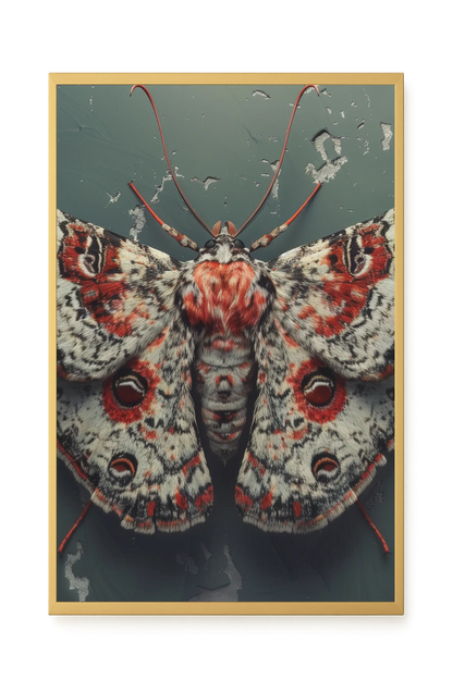 Red Moth Canvas Print