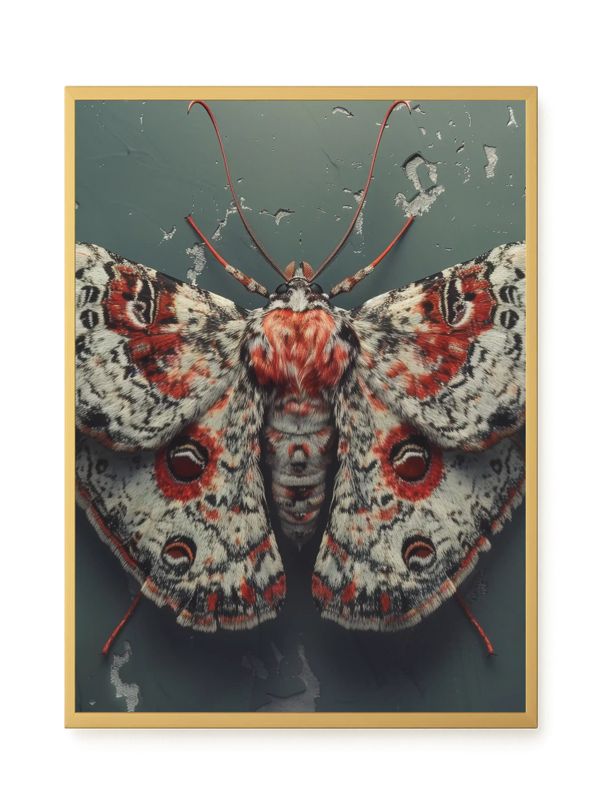 Red Moth Canvas Print