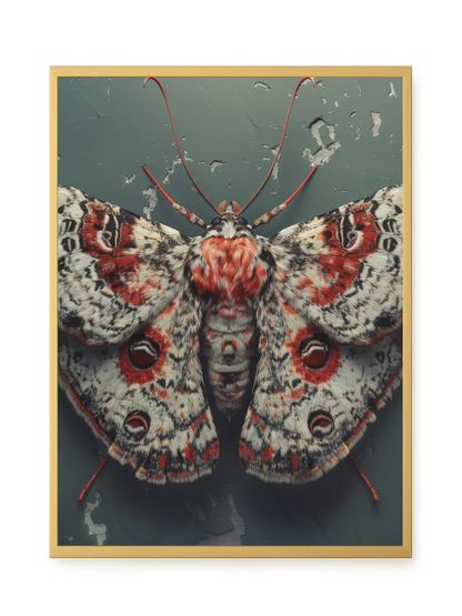Red Moth Canvas Print