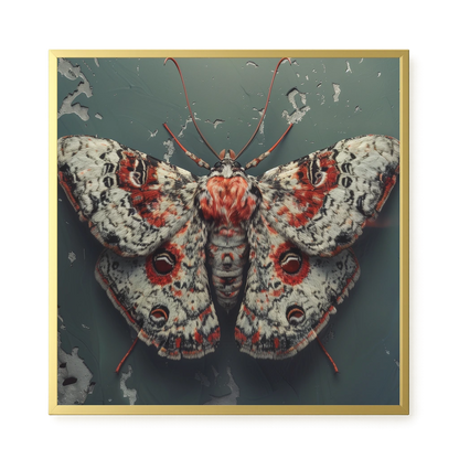 Red Moth Canvas Print
