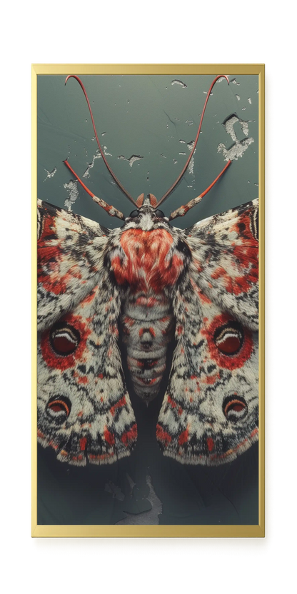 Red Moth Canvas Print