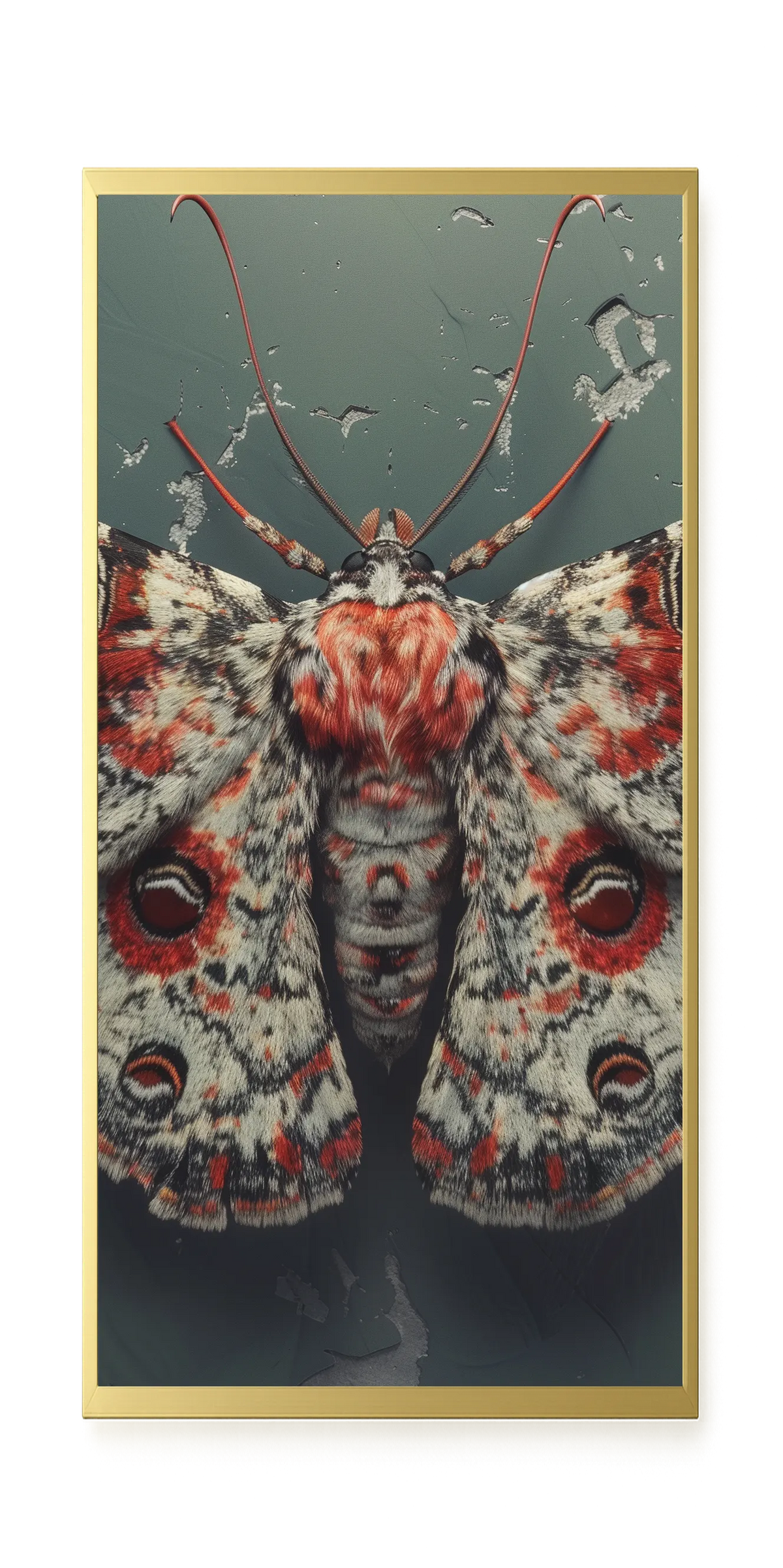 Red Moth Canvas Print