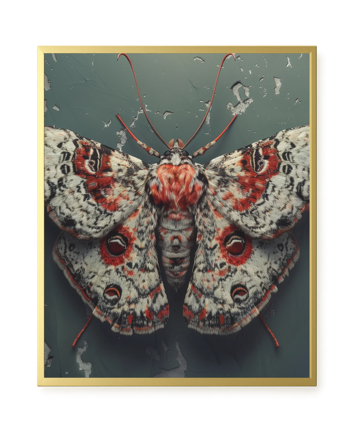 Red Moth Canvas Print