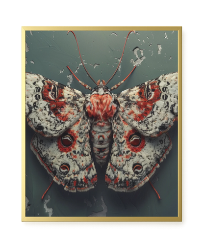 Red Moth Canvas Print