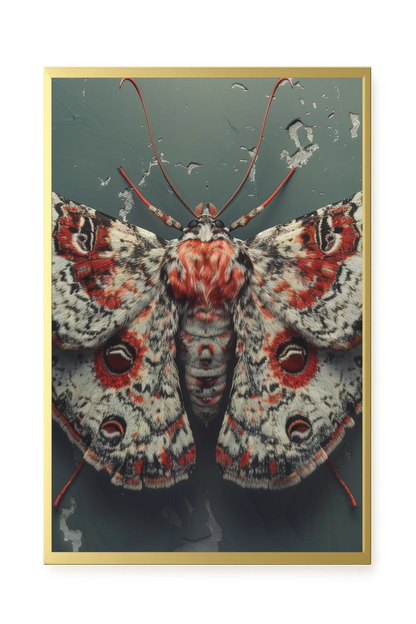 Red Moth Canvas Print