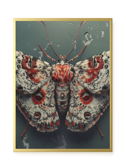 Red Moth Canvas Print