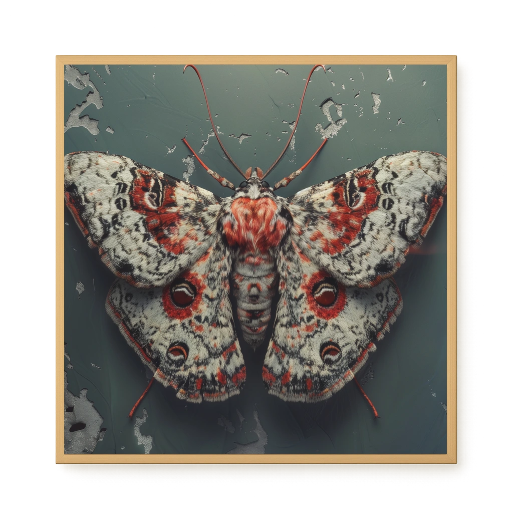 Red Moth Canvas Print