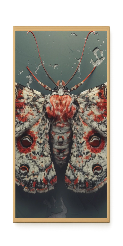 Red Moth Canvas Print