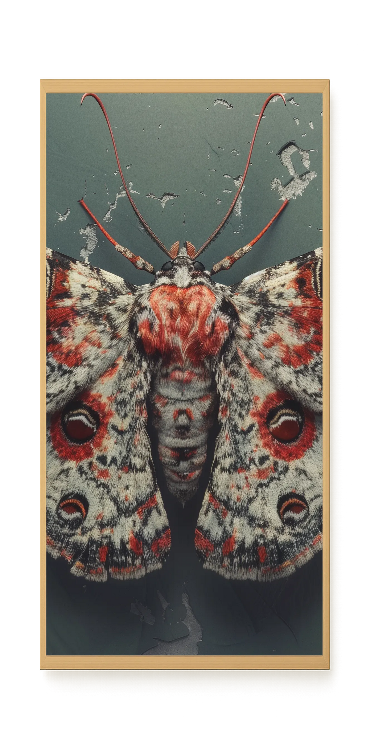 Red Moth Canvas Print